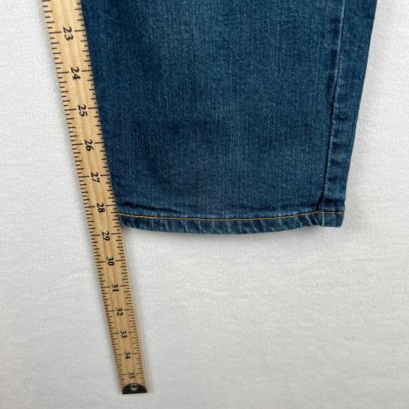 Levis 514 Jeans Mens 36x30 Blue Straight Mid Rise Dark Wash Denim - Picture 9 of 10